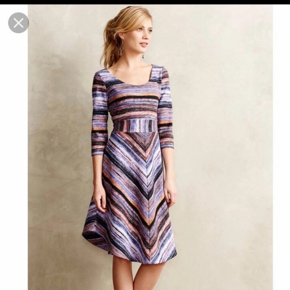 Anthropologie stripes dress